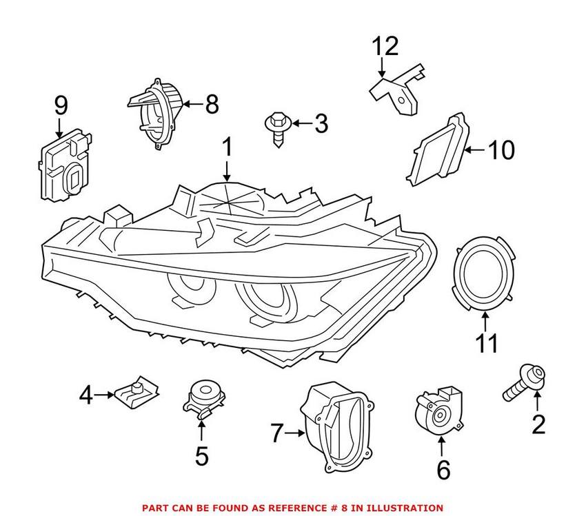 BMW Cornering Light Assembly - Front 63117379920